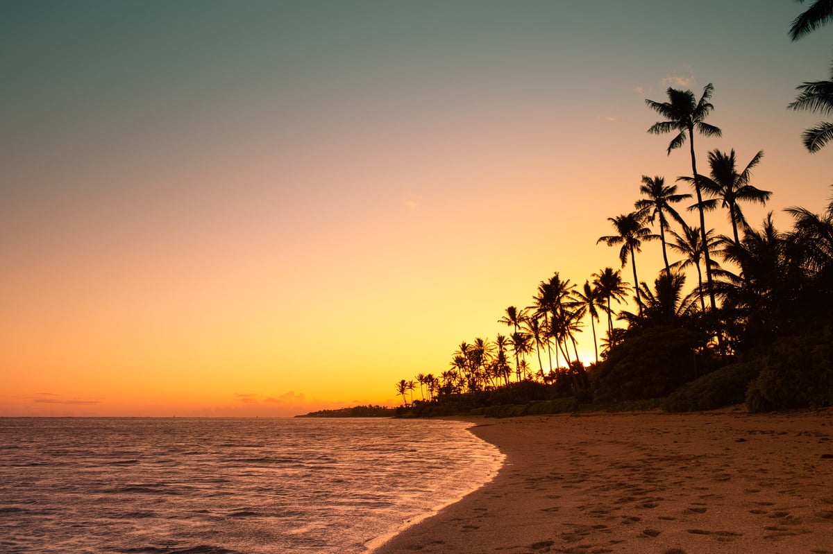 Bali naplemente óceán